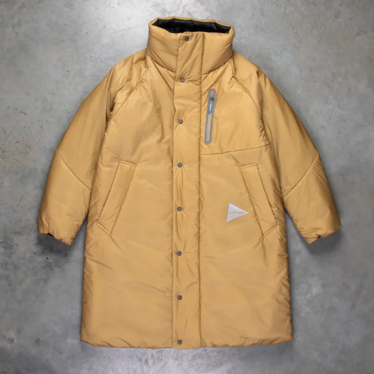 And Wander Primaloft Rip Coat Beige