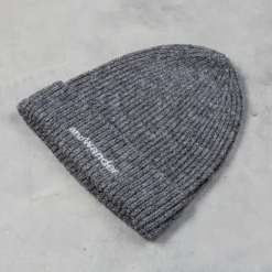 And Wander Shetland Wool Cap Gray