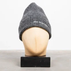 And Wander Shetland Wool Cap Gray