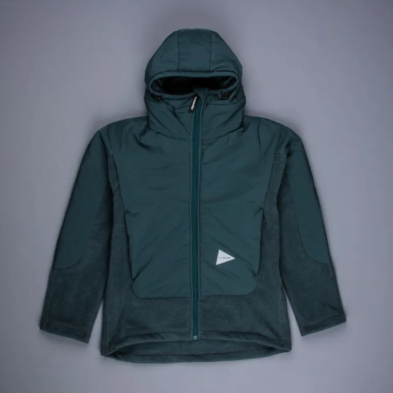 And Wander Top Fleece Jacket Green