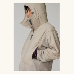 And Wander Top Fleece Jacket L.Beige