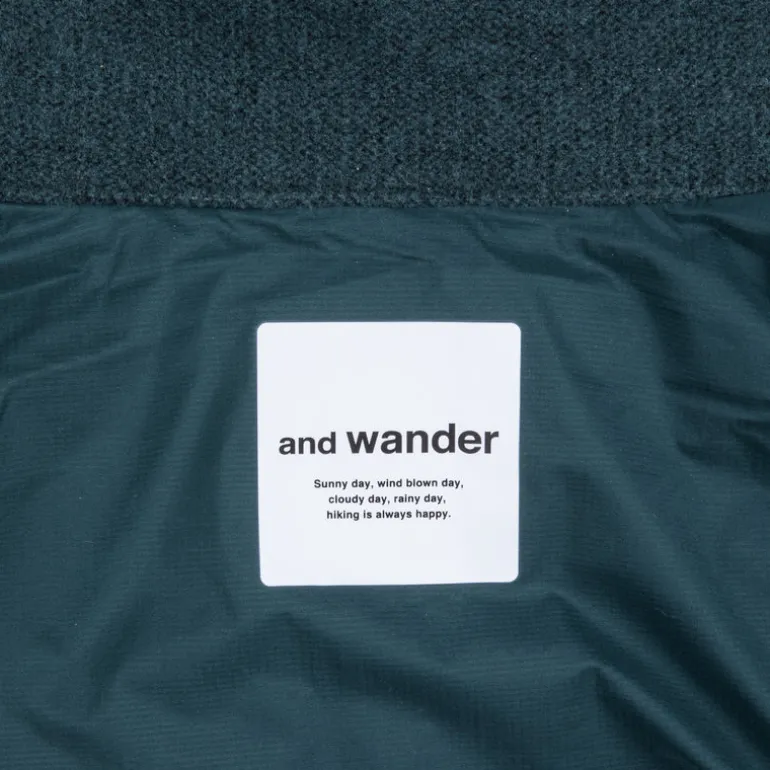 And Wander Top Fleece Jacket Green