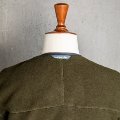 And Wander Wool Fleece Cardigan Khaki