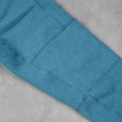 And Wander Wool Fleece Cardigan Blue Gray
