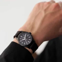 And Wander x TIMEX Expedition North Field Post Solar Watch Black