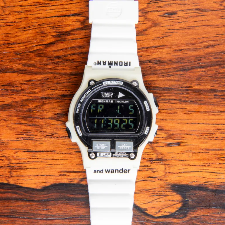 And Wander x TIMEX Ironman 8-Lap White