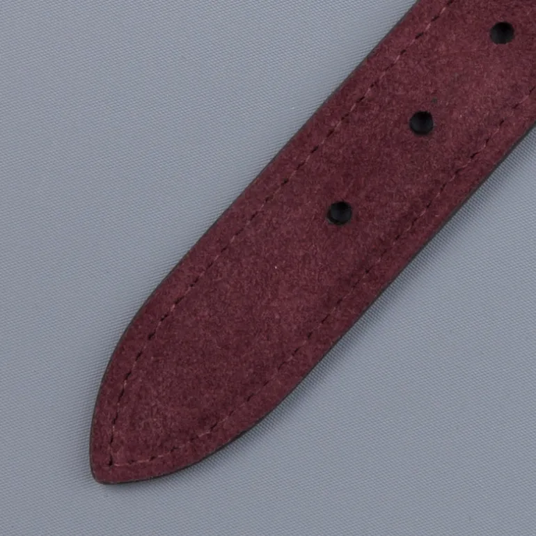 Anderson's x Frans Boone woven belt Navy - Burgundy suede