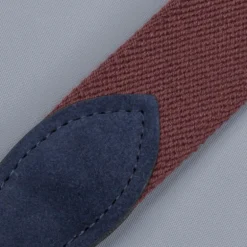 Anderson's x Frans Boone woven belt Burgundy Blu-suede