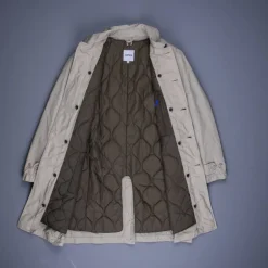 Aspesi Vodka Long Raincoat Stucco