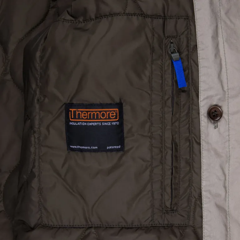 Aspesi Vodka Long Raincoat Stucco