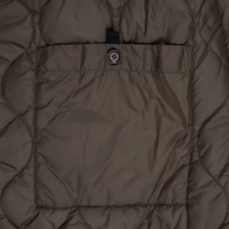 Aspesi Vodka Long Raincoat Stucco