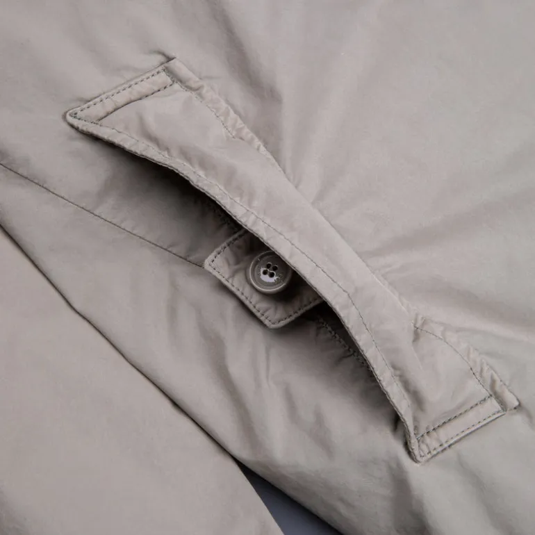 Aspesi Vodka Long Raincoat Stucco