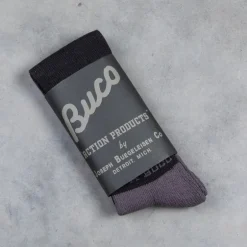Buco Striped Action Socks Gray/Black