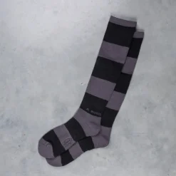 Buco Striped Action Socks Gray/Black
