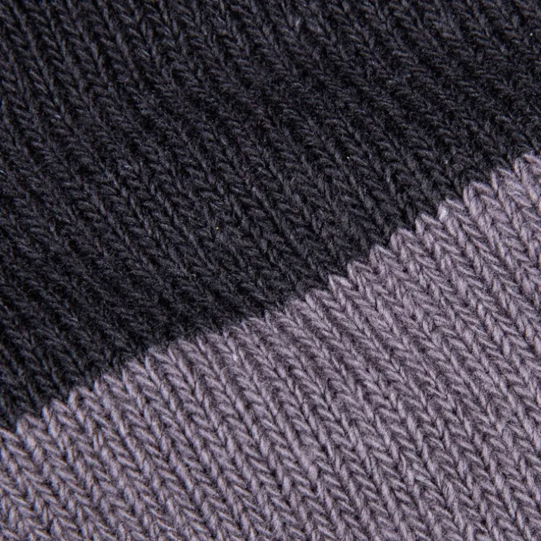 Buco Striped Action Socks Gray/Black