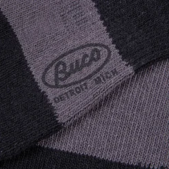 Buco Striped Action Socks Gray/Black