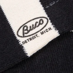 Buco Striped Action Socks White/Black