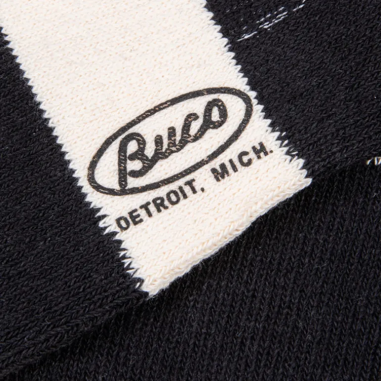 Buco Striped Action Socks White/Black
