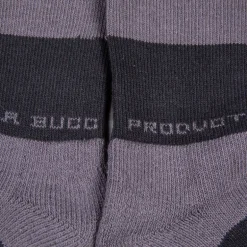 Buco Striped Action Socks Gray/Black