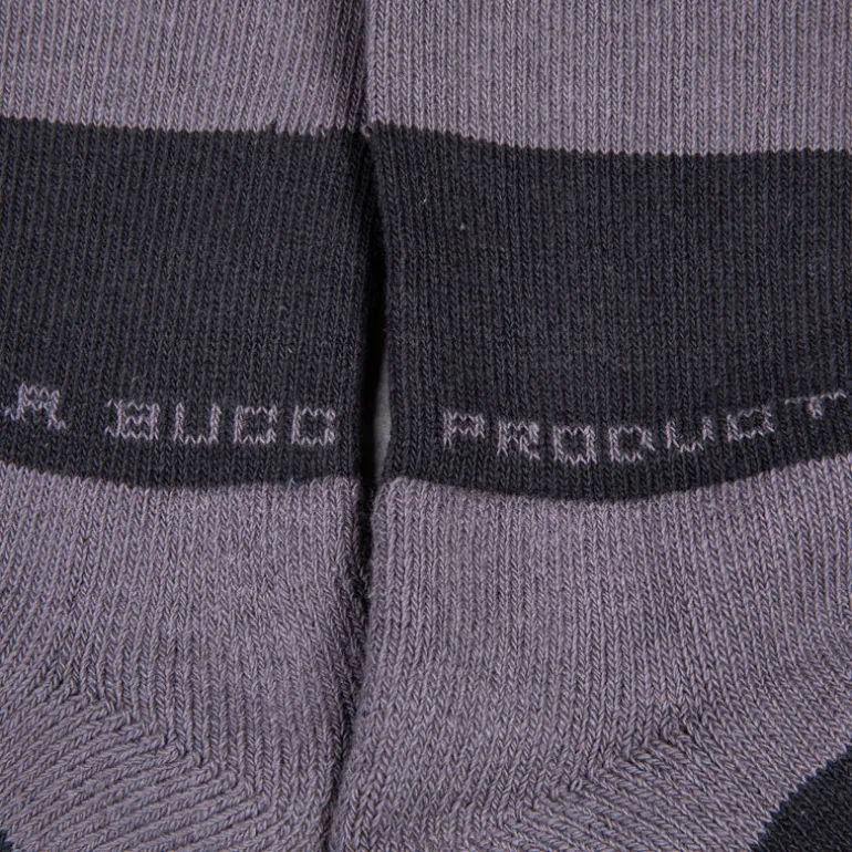 Buco Striped Action Socks Gray/Black