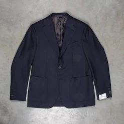 Caruso Aida Hopsack Blazer Dark Blue