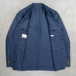Caruso Butterfly Jacket 100% Cashmere Blu