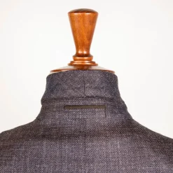 Caruso Butterfly Jacket Wool Silk Linen Brown