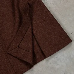 Caruso Butterfly Jacket Wool Cashmere Italian Tweed Marrone