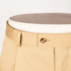Caruso Pantaloni Cottone Stretch Beige Medio