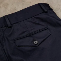 Caruso Pantaloni Cottone Stretch Blu Notte