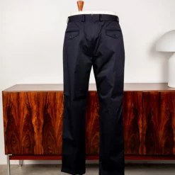 Caruso Pantaloni Cottone Stretch Blu Notte