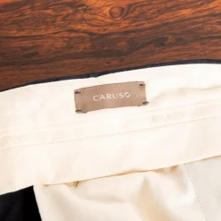 Caruso Pantaloni Cottone Stretch Blu Notte