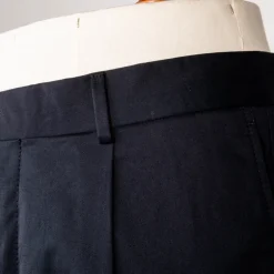 Caruso Pantaloni Cottone Stretch Blu Notte