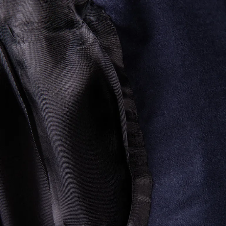 Caruso 180s Wool-Silk Butterfly Jacket Mid Blue