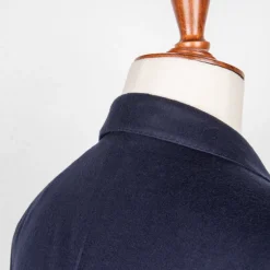 Caruso 180s Wool-Silk Butterfly Jacket Mid Blue