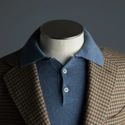 Caruso x Frans Boone x Fox Flannels Aida Jacket Super Fine Merino Gun Club - Clarck