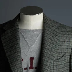 Caruso x Frans Boone x Fox Flannels Aida Jacket Lambswool Merino Gun Club - Gregory