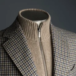 Caruso x Frans Boone x Fox Flannels Aida Jacket Super Fine Merino Gun Club - Robert