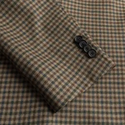 Caruso x Frans Boone x Fox Flannels Aida Jacket Super Fine Merino Gun Club - Clarck