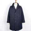 Cohérence Corb II Coat Gabardine Dark Blue