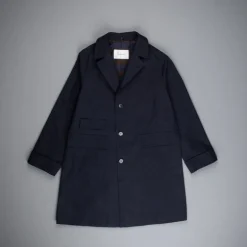 Cohérence Corb II Coat Gabardine Dark Blue