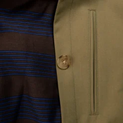 Cohérence Corb II Coat Gabardine Green