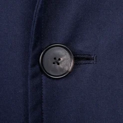 Cohérence Corb II Coat Gabardine Dark Blue