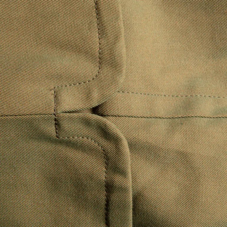 Cohérence Corb II Coat Gabardine Green