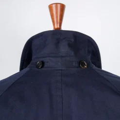 Cohérence Corb II Coat Gabardine Dark Blue