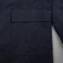 Cohérence Corb II Coat Gabardine Dark Blue
