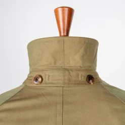Cohérence Corb II Coat Gabardine Green