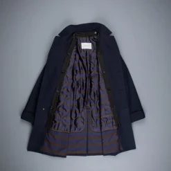 Cohérence Corb II Coat Gabardine Dark Blue