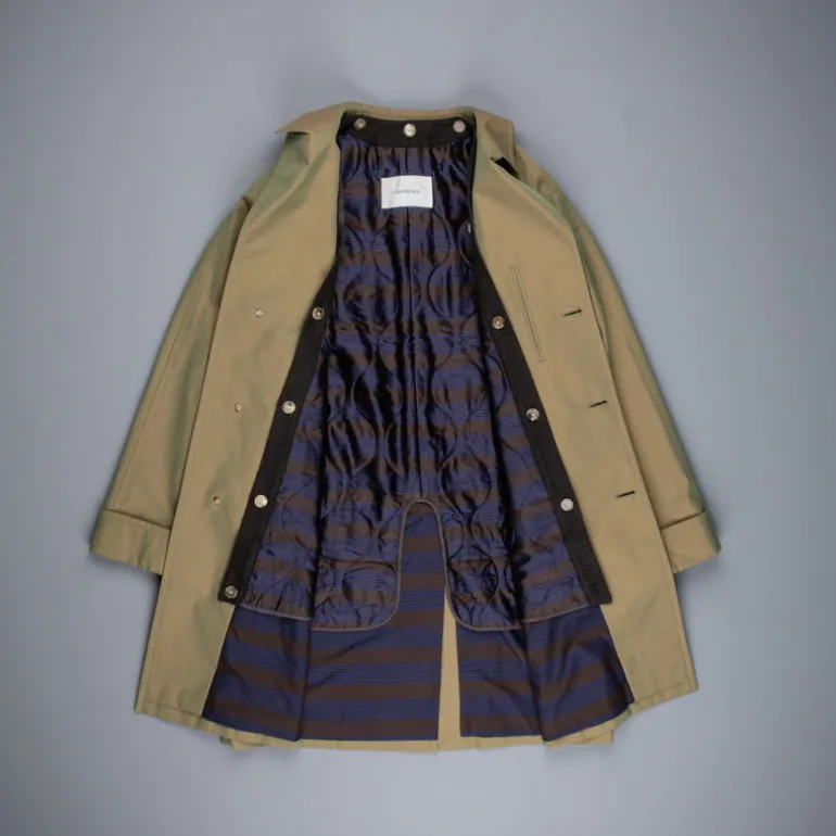Cohérence Corb II Coat Gabardine Green