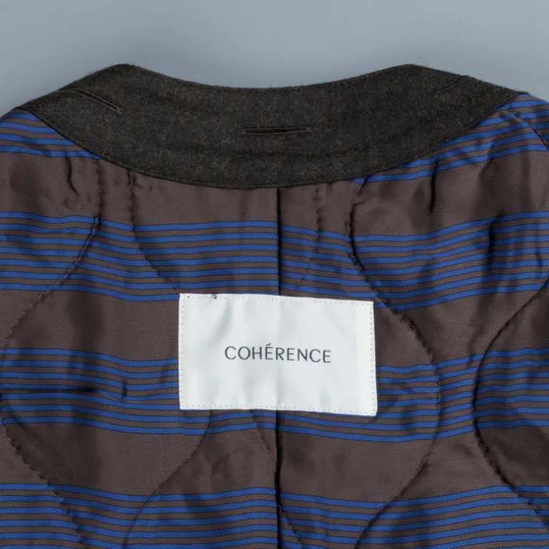 Cohérence Corb II Coat Gabardine Green
